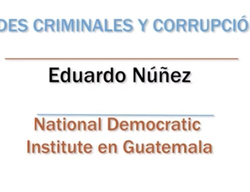 Redes criminales y corrupción